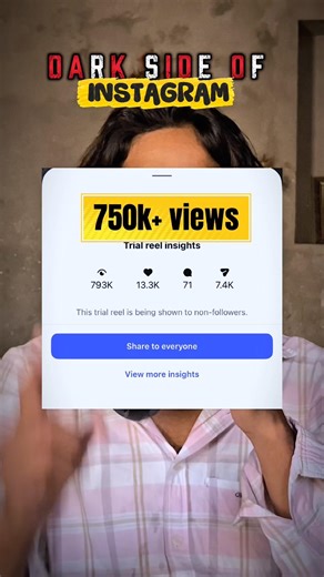 Instagram ki Dark Side Exposed 😳 793K Views vs 500 Views