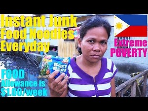 The Filipino Family Who Only Eat Instant Junk Food Noodles Everyday. Travel to Manila Philippines