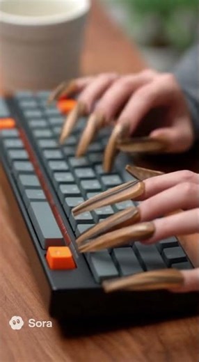 The Wood Thock (ASMR Wooden Nail Tapping on Mechanical Keyboard for Focus) 🪵