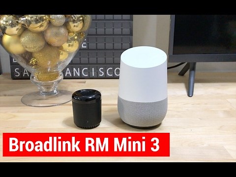Demo Broadlink RM Mini 3 integration with Google Home via Home Assistant