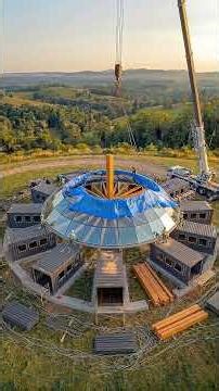 Empty Hilltop → Luxury Circular Container Ring Home 🌿