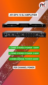55K views · 1.5K reactions | Unleash 4-channel power with precision  The ATI SP4.13 Amplifier delivers crystal-clear performance and professional-grade reliability every time! Perfect for live shows, DJs, and installations  . . #ATIProTechnologies #SP413 #Amplifier #ATIAmplifier #ClassDAmplifier #ProAudio #SoundSystem #LiveSound #AudioSetup #MusicGear #PowerAmplifier #StageSetup #SoundPerformance | Atipro Technologies | Facebook