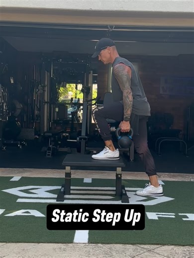 John Shackleton, MS, CSCS on Instagram: "10 Step Up Variations You Need in Your Training Step Ups are one of the most versatile, bang for your buck lower body exercises. They build strength, improve balance, and develop neuromuscular coordination. In each clip, you’ll see the base version followed by a progression with a knee drive + balance hold for added stability and coordination. You can load these with dumbbells, kettlebells, or a weighted vest and mix it up by changing your loading positio