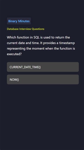 Database | Get current date and time | SQL Date and Time Functions
