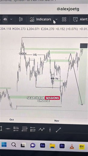 How to show time zone on your trading view chart #alexjoetg #forex #disciplinedtrader