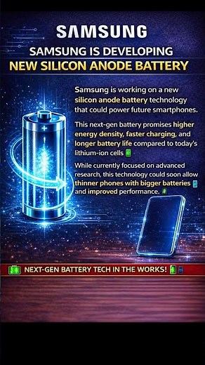 Samsung Developing New Battery Tech for Future Phones #Samsung #FuturePhones #BatteryTech