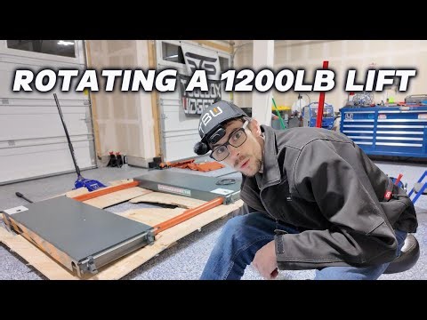 Rotating A 1200LB Scissor Lift With Jacks
