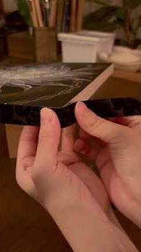 【ASMR】日本画が完成する瞬間。最後の仕上げ・側面テープ貼り。 #shorts