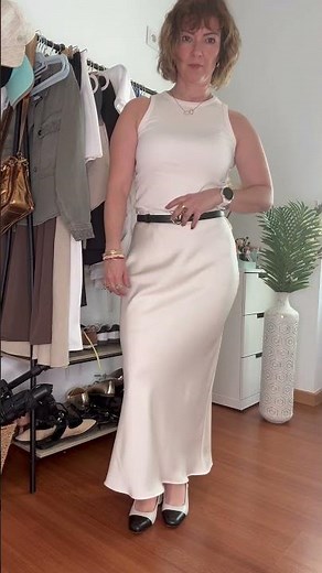 How to style a white slip skirt