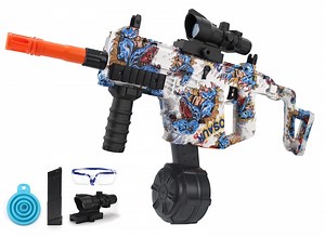 Gel Ball Blaster – Semi & Full Auto Splatter Blaster with Sight, Goggles, 600 Rounds/Min, 100FT Range for 14 Years Old