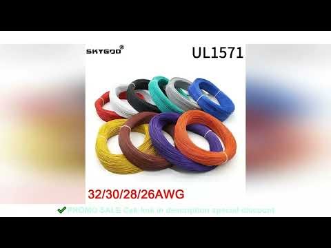 UL1571 Electronic Wire 32 30 28 26 AWG Flexible Cable PVC Insulated Tin-plated Copper Environmental