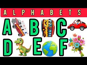 English Alphabets | A to Z Learn with Fun | Easy Letters for Kids 2025"