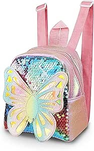 Cute Mini Backpacks, PU Leather Tiny Backpack Small Backpack for Women, Sequinned Womens Mini Backpacks (pink)