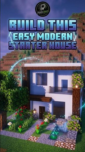 Minecraft House Ideas Modern Build #minecraft #minecraftredstonebuilds #minecraftmodernhouse