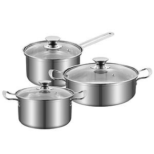 [Hot Item] High Quality 201 Stainless Steel Cookware Sets for Cooking