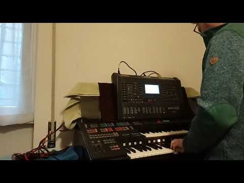 Solton Ketron X4 orchestra module with Yamaha HS-8 Electone Test