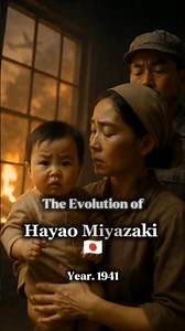 Evolution of Hayao Miyazaki 🎬🇯🇵 #HayaoMiyazaki #HistoryShorts #AnimeHistory #Evolution #StudioGhibli