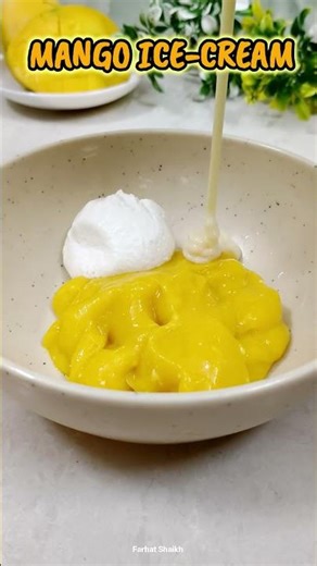 Try This Summer Special *Mango Ice-cream* Creamy Easy Mango Ice-cream - 4 ingredient mango ice-cream