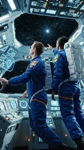 Astronauts in Space 🌌 Real Life Beyond Earth #astronaut #innovation #space #ai #tech #shorts #facts