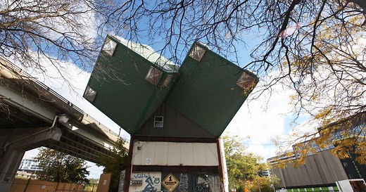 Demolition looms for Toronto’s whimsical cube homes. An artist has other plans for them