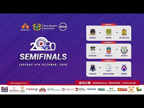 NSMQ 2020 live | SEMI-FINALS CONTEST | KUMASI ACADEMY VS ABURI PRESBY SHTS VS PRESEC – LEGON
