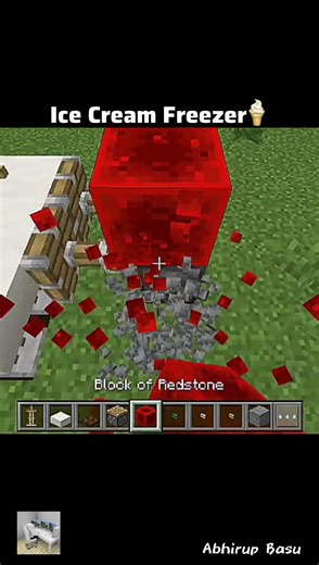 Minecraft Ice Cream Freezer Tutorial 🍦❄️