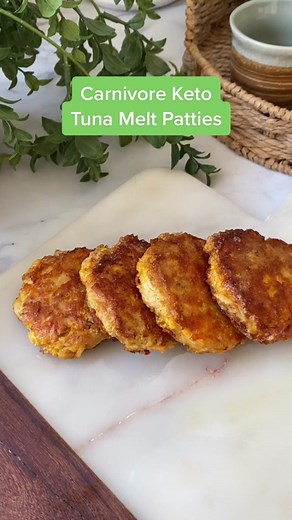 Carnivore Keto Tuna Melt Patties