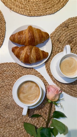 Morning coffee just tastes better in a beautiful cup☕️ Starting the day slow, with fresh croissants and my favorite coffee in these elegant cups from @dowan_ceramics Little moments like this make the day feel special 💫 Shop link here: https://dowan.com/ Code: SAVE20 20% off discount #dowanceramics #Dowangifts#morning#morningcoffee & #coffeetime|