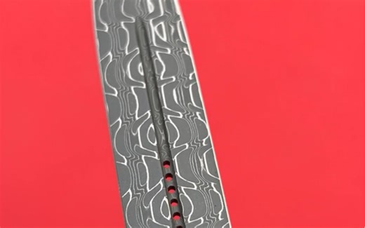 Microtech 微技术 Ultratech D/E Signature Series Carbon Fiber 大马士革 碳纤维手柄 签名系列双锋直跳