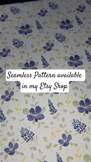 Purple Wildflower Seamless Pattern | Watercolor Design