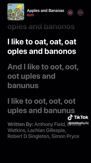Barney's Apples and Bananas Song