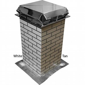 AirJet Rancher 17" x 48" Red Brick B-Vent Decorative Chimney Housing K