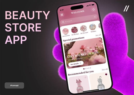 AI Ecommerce Mobile iOS App Design