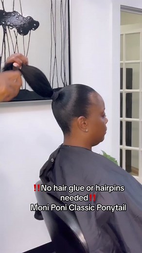 Tired of using hair glue to install your ponytails? If so, then it’s time to Upgrade your ponytail to a Moni Poni Classic Ponytail!! NO HAIR GLUE needed and it’s reusable! Made with 100% HUMAN HAIR NO SYNTHETIC FIBERS! And YES, you can color and heat curl the Moni Poni Classic Ponytail! #moniponiclassicponytail #fyp #humanhair #synthetic #ponytail #hairtok #beautysupply #beautysupplyhaul