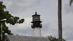 Key Biscayne Lighthouse: Majestic Stock Videos of Florida's Iconic Beacon