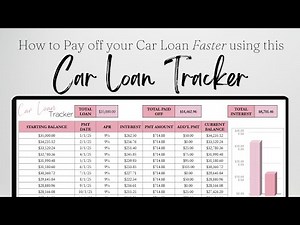How to Pay off your Car Loan Faster with this Car Loan Tracker Spreadsheet Template, Debt Payment