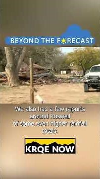 A 1 in 500 year storm hits Roswell #newmexico #weather