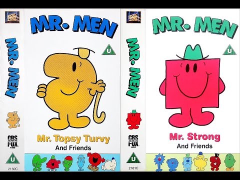 Mr. Men 3 - Mr. Topsy Turvy and Friends (2160C), Mr. Men 4 - Mr. Strong and Friends (2161C) UK VHS