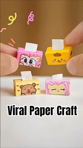 Diy Tissue With Paper Only| viral Paper Craft #craft #papercraft #trending #viral