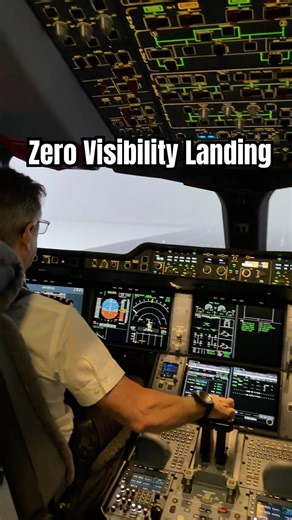 Zero Visibility Landing at London Heathrow - Qantas A350 Flight Sim