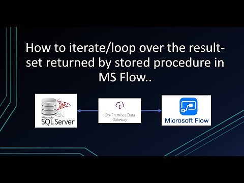 How to iterate or loop over the result set returned by a stored procedure in Power Automate
