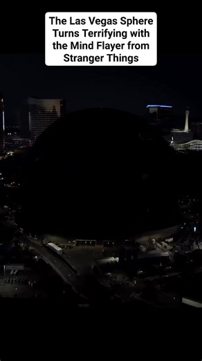 The Las Vegas Sphere Turns Terrifying with the Mind Flayer from Stranger Things #lasvegas #sphere #strangerthings #mindflayer | IWMBuzz