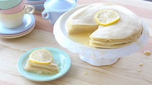 Vegan Lemon Crepe Cake
