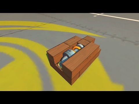 How to build a simple suspension glitch and automatic stabilizer (scrap mechanic gameplay)