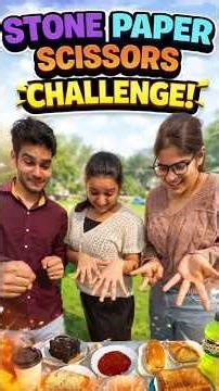 Stone Paper Scissors Food Challenge | Winner Eats Everything 😱🍔 #paperart