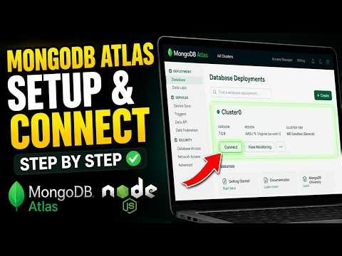 How to setup MongoDB Atlas cluster and connect from Node - Step By Step