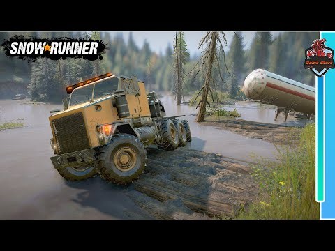 Recovering a Sunken Fuel Tank in SnowRunner