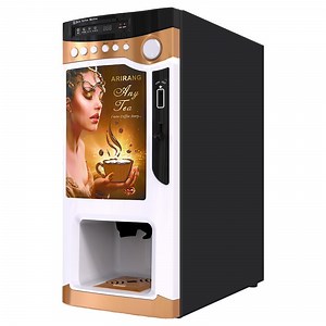 [Hot Item] Instant Coffee Vending Machine Automatic Vending Machine Price Smart Commercial Fully Automatic Self Coin Operated Premix Powder Milk/Tea/Coffee Vending Machine