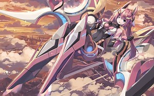 【PSO2：NGS】自创武装机娘巴哈姆特X：四人紫本高速挑战：这次我可是装了2个涡轮的，封面随便找的！！