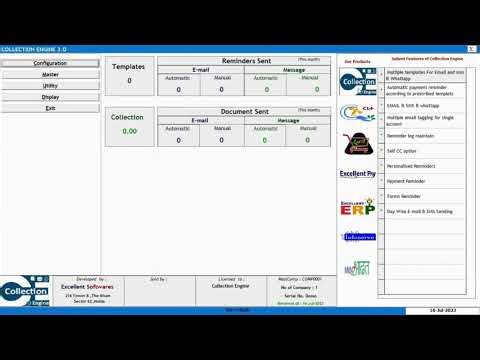 BUSY Software में Collection Engine को इंस्टॉल और कॉन्फ़िगर करना।